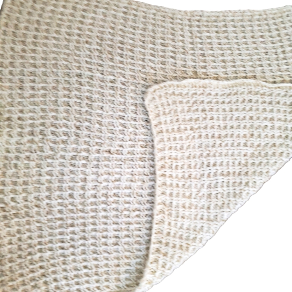 Handmade Cream Lap Blanket